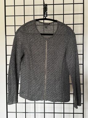 EILEEN FISHER Linen Tape Jacket/Blouse PM